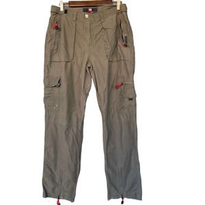 Vintage Ecko Red Cargo Pants Juniors Size 13 Green Ankle Zip Adjustable 90s